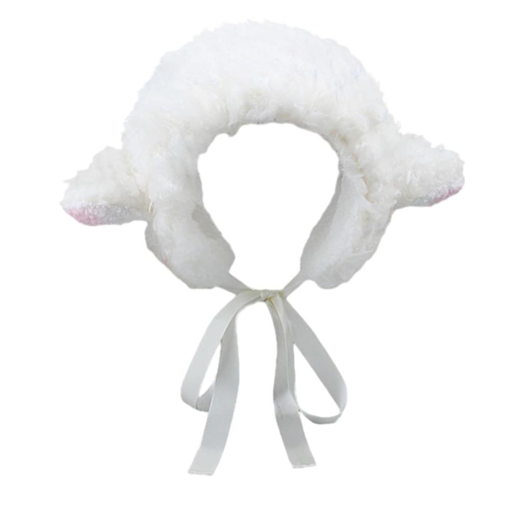 

Furry Lamb Ear Ear Warmer Cute Winter Ear Muffs New Warm Headband For Head Wrap білий