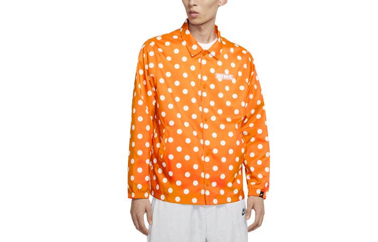 Куртки Nike Мужские Лава Оранжевый Лацкан Умеренный Другое CQ8924-812 XL
