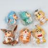 6Pcs/Set Q Version Crayon Shinchan Anime Figure Shinchan COS Pokmon Pikachu Action Figure Room Decorations PVC Collection Toy