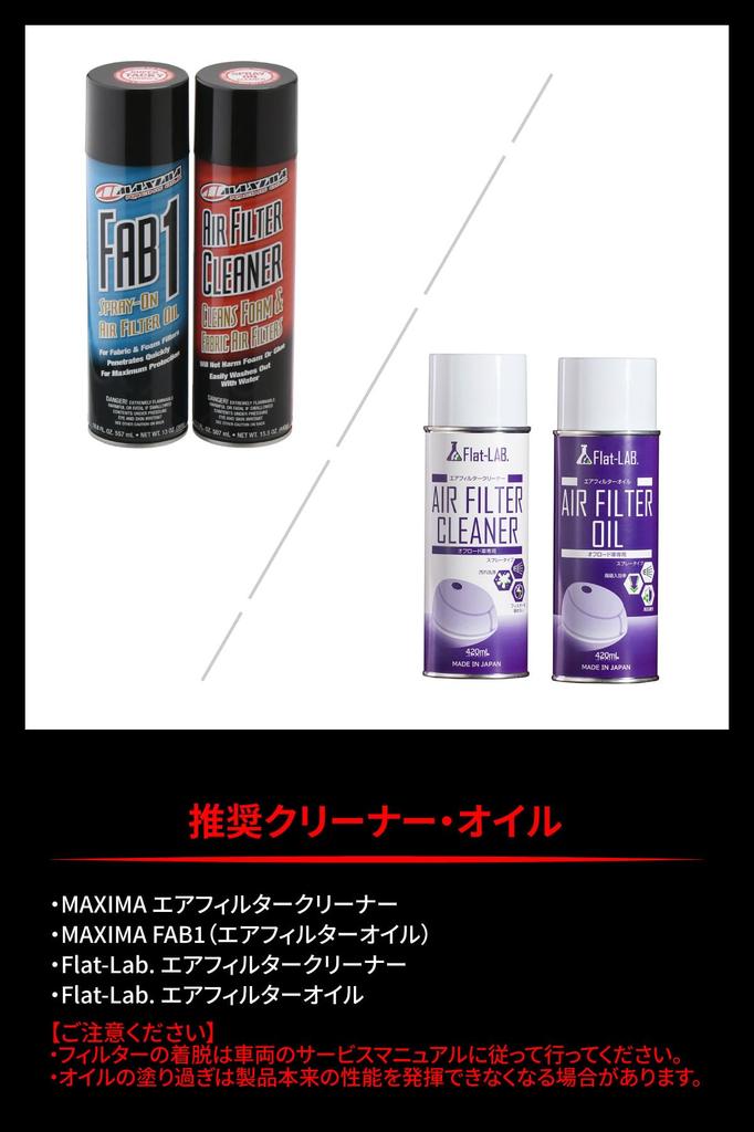 ZETA Racing SEROW250'05-20, TRICKER'04-18, XT250X'06-17 High Flow Air Filter, Washable and Reusable, Increased Intake