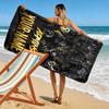 Name Custom Duty Call Ghost Print Beach Towel, Large Soft Quick Dry Towel for Beach Camping Swimming