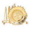 Metal Coaster Holder Set Zinc Alloy Vintage Coaster Stand Set Drink Coasters with Decorative Rack for Home Kitchen Bar