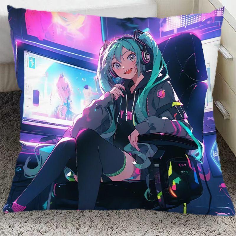 Hatsune Miku Periféria Dvojrozmerný Vankúš Študentská Izba Animácia Spálňový Vankúš Obývacia Izba Pohovka Vankúš Narodeninový Darček