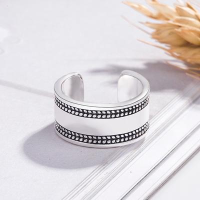 1 Stück europäischer und amerikanischer glatter Ring, Ring im Retro-Ethno-Stil, Retro-Vintage-Antik-Ring