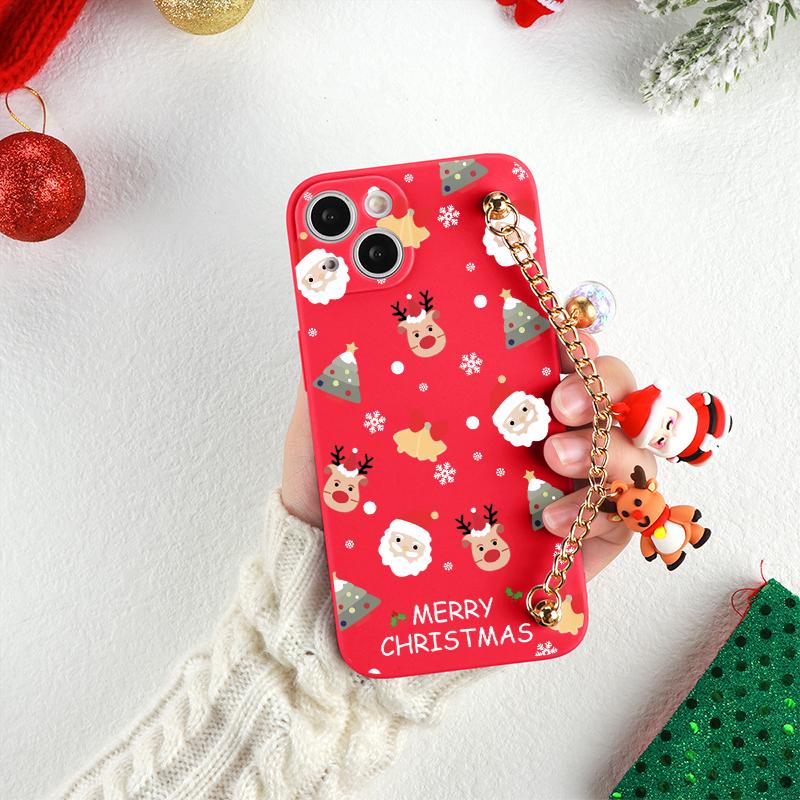 

Для Samsung A21S A53 A12 A13 A32 A72 A22 A23 A51 A50 A52 A70 A71 A73 A31 A40 A41 A03 S A02S A10 A33 милый рождественский чехол на ремешке A53 5G