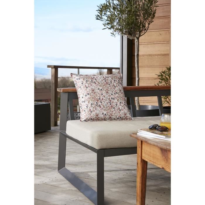 Housse de coussin - Capucine pampa - 45 x 45 cm - Déperlant - Anti UV - Polyester 100%