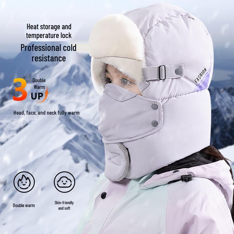 

Унисекс зимняя ушанка на флисовой подкладке Hat Only