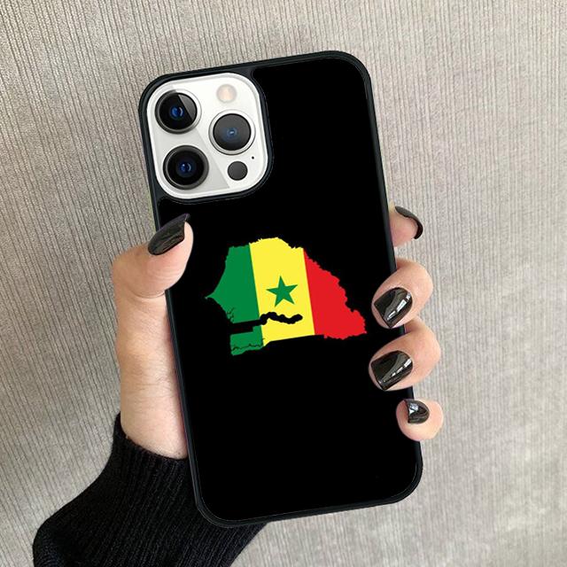 

Senegal Flag Phone Case For iPhone 17 Air 16 16e 15 14 plus 11 12 13 Pro max Soft Bumper Shell Cover coque iPhone 11pro max