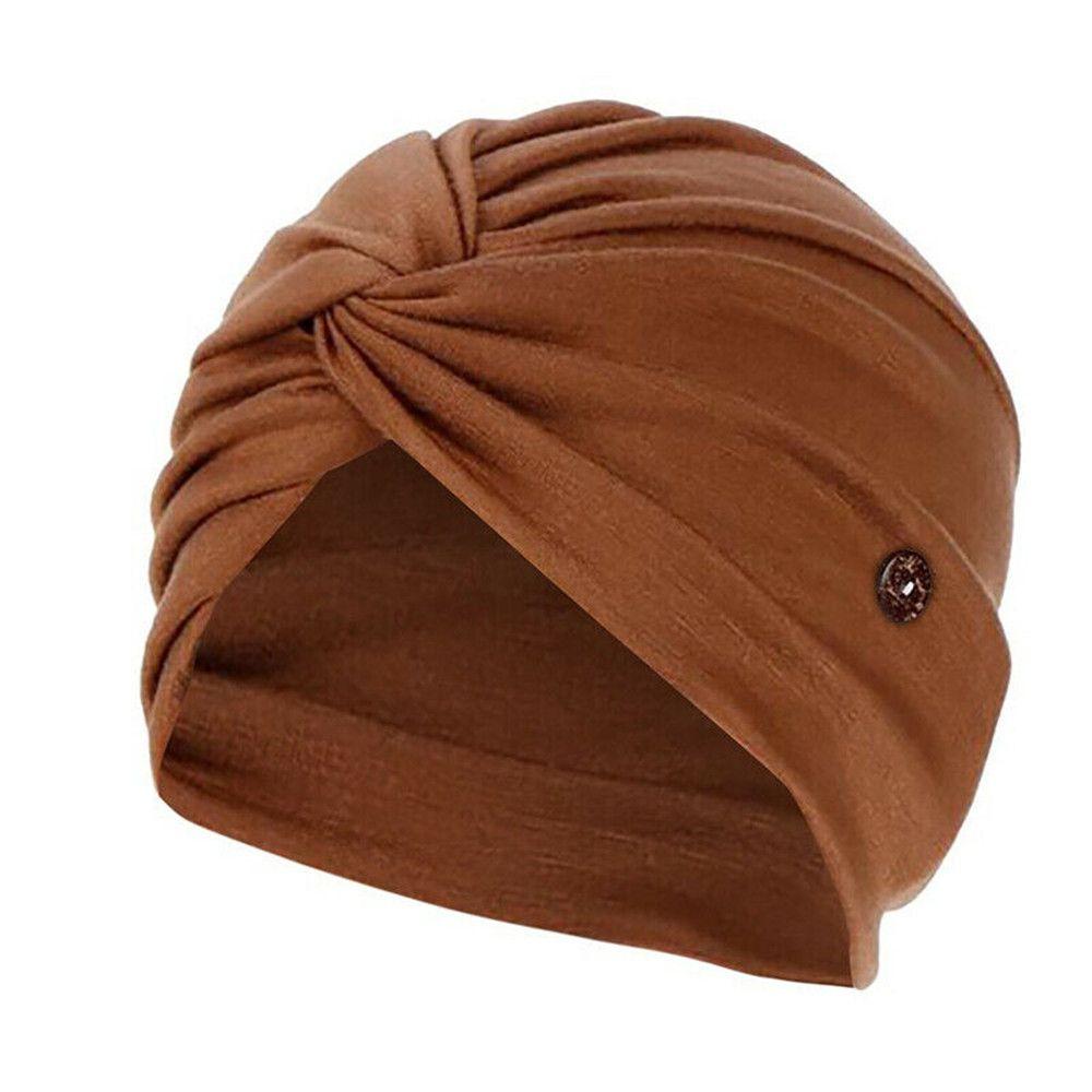 Hair Loss Hat Adjustable Ear Protection Cancer Chemo Cap Head Wrap Bandana Scarf Muslim Turban