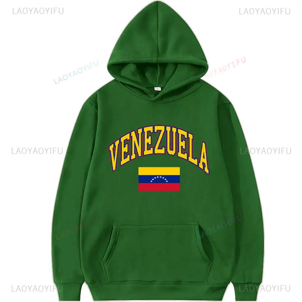 Venezuela Libre Sweatshirt Hasta El Final Con Venezuela Gift for Venezuelans Spring and Autumn Long Sleeve Men Pullovers