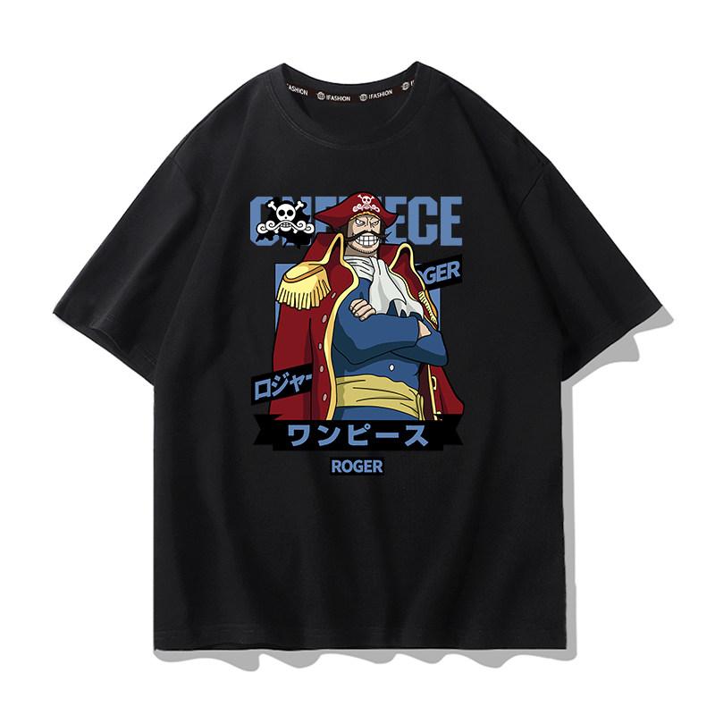 Koszulka z grafiką One Piece Luffy ACE Anime Tee Męska Moda Letnia 2026 Oversize Street Casual Y2K Topy Odzież Streetwear