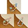 Cute Pvc Phone Chain With Beaded Keychain For Girls And Women