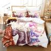 Exquisite 3D Anime Future Diary Yuno Gasai Wallpaper Print Bedding Set Duvet Cover Comforter Bed Youth Kids Girls Boys Gift741