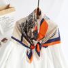 Silk scarf small square scarf women's scarf neck cover neck French winter early spring versatile Korean version decorative scarf neck protection scarf