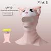 Swiming Diving Facekini Uv Sun Protection Full Face Mask Head Neck Cover Face Elastic Swim Cap For Diving Water Sports Wear