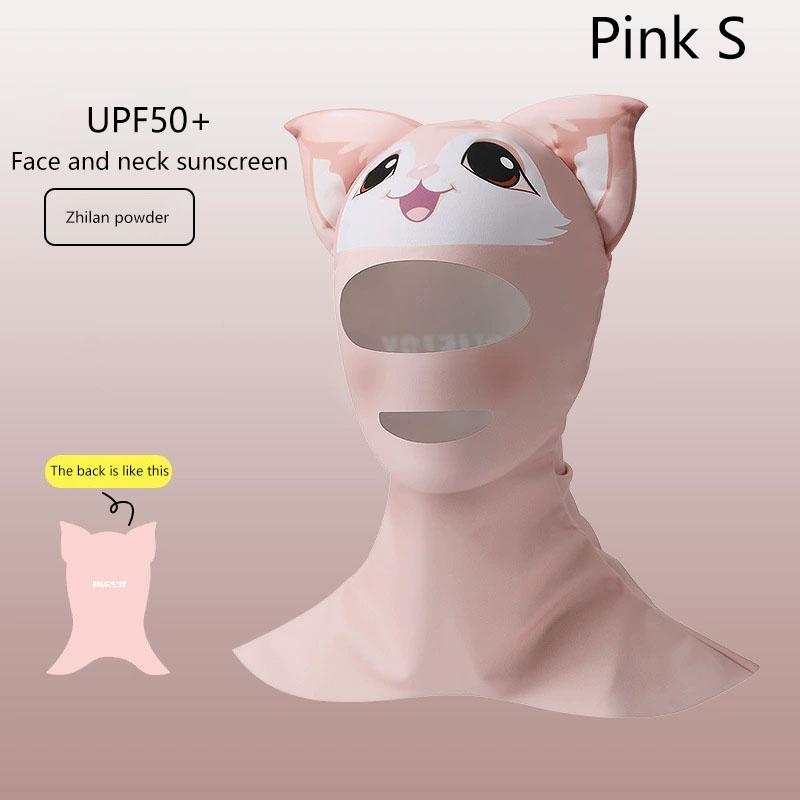 Swiming Diving Facekini Uv Sun Protection Full Face Mask Head Neck Cover Face Elastic Swim Cap For Diving Water Sports Wear