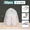10/30/50Pcs Breathable Dust Covers Non-Woven Dustproof Drawstring Clear Storage Bag Travel Pouch Shoe Bags Drying Shoes Protect