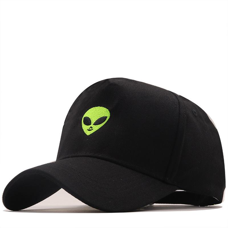 Casquette De Baseball Brodée Extraterrestre Vert Pour Hommes Et Femmes, Chapeau De Langue De Canard, Parasol De Loisirs En Plein