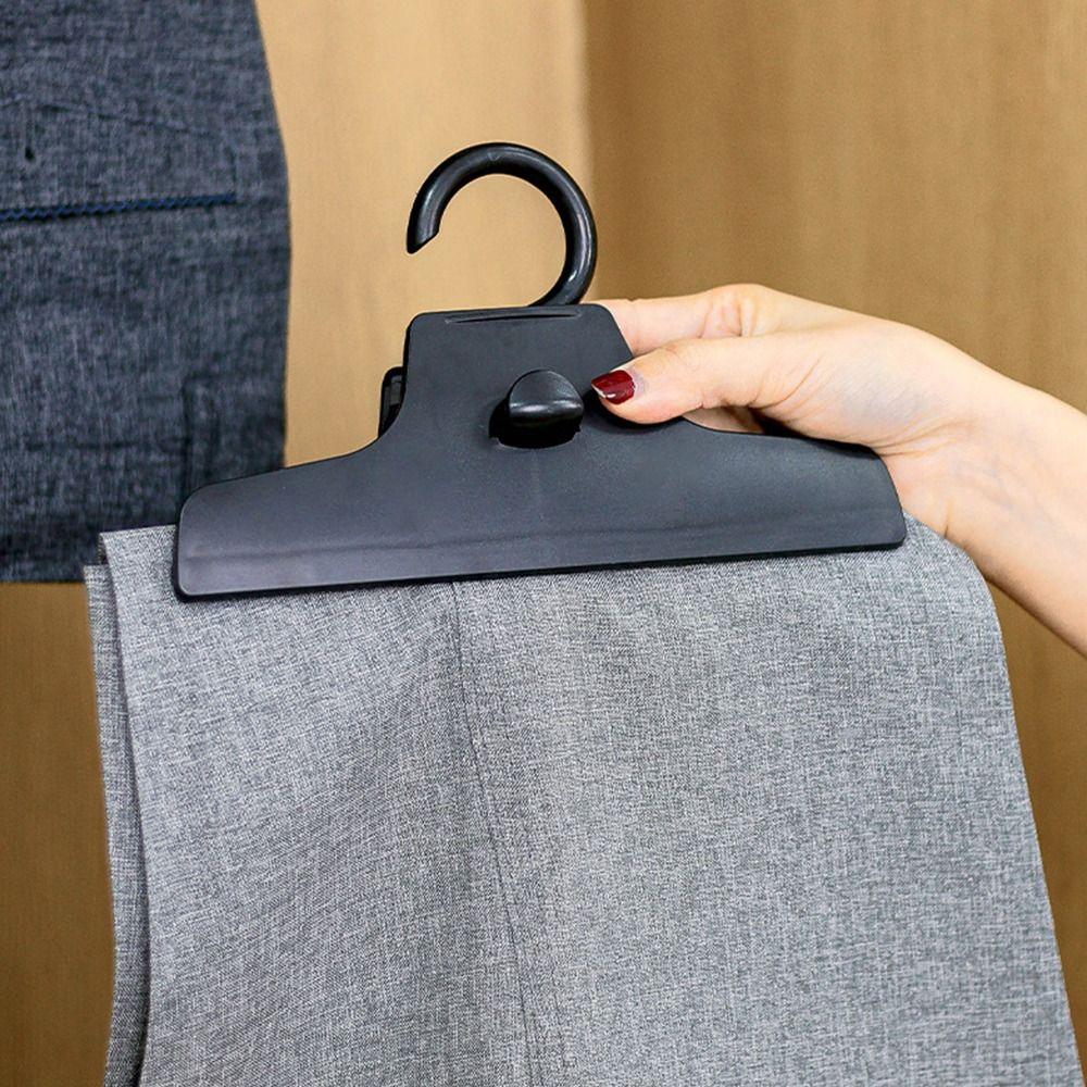 New Rotatable Pants Clip Non-slip Non-marking Hanger Stackable Space-Saving Storage Rack