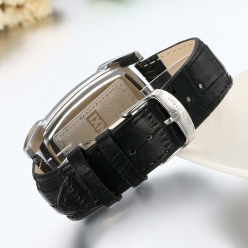 Montre pour homme JEWELRYWE avec bracelet en cuir, design antique, populaire, résistance à l'eau 3 ATM, calendrier, chiffres romains, analogique, mouvement à quartz japonais,