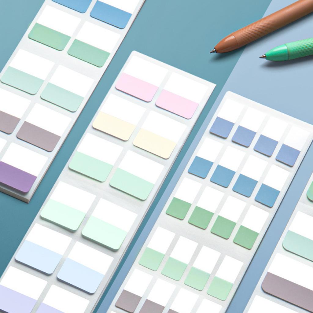 10 Pcs Sticky Notes Page Markers Practical Reading Tabs Self-adhesive Sticky Index Tabs for Books Bookmarks Binders