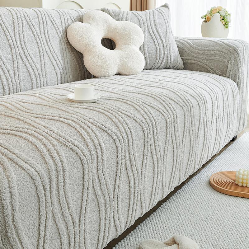 

Autumn And Winter Sofa Cover All-Inclusive Universal Integrated Thickened Plush Double Fabric Non-Slip And Dust-Proof Elastic Sofa Cover 70*90cm