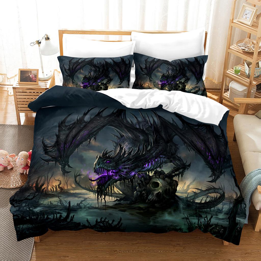 Game 3D Digital Printing Kit Quilt Set Three-Piece Set