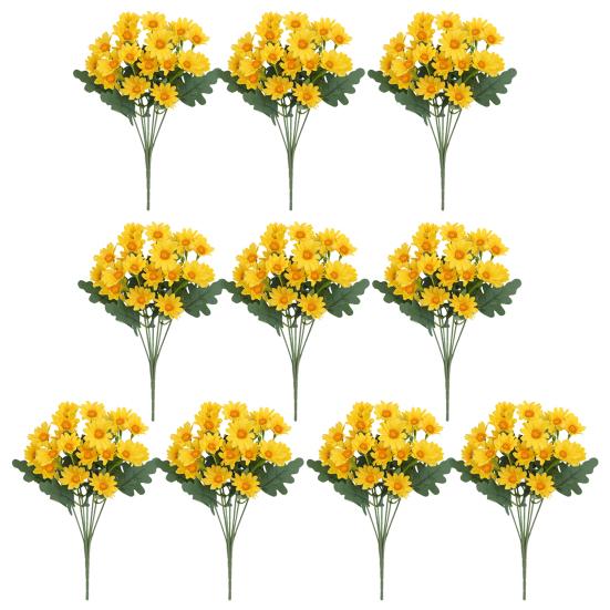 Künstliche Chrysanthemen Realistische Künstliche Herbstblumen UV-beständig Künstlicher Blumenstrauß Künstliche Chrysanthemen