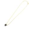 Les Trésors De Lily [L9761] - Gray 'Sissi' Gold-Plated Necklace - 8 Mm