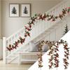 Artificial Hanging Plants Garland Plastic Red Berries Artificial Leaves For Christmas Home Wedding Table Party Garden Decoration