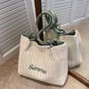 New trendy women's bag tote bag large capacity portable large bag versatile shoulder commuter bag