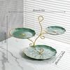 Premium Multi-layer Plastic Fruit Best Tray Living Room Coffee Table Home Decorations Front Desk High-end Dessert Table Dessert Candy Tray
