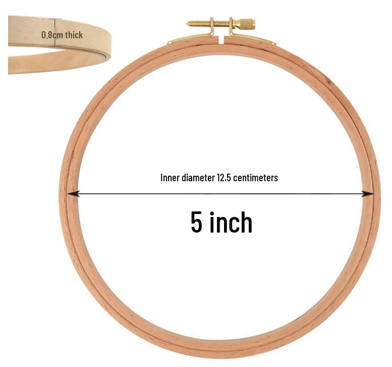 Handmade DIY Embroidery Tool Set with Hoop, Frame, and Stand