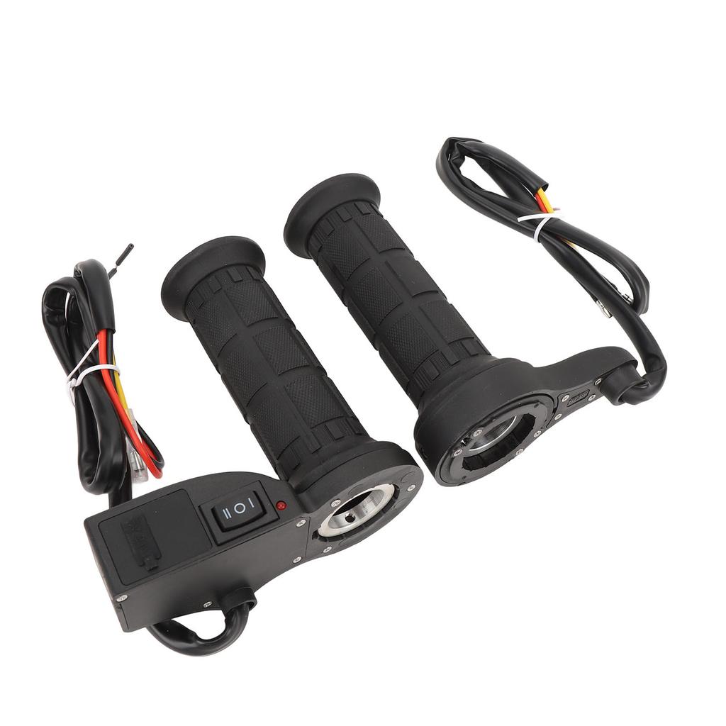 12V 22mm Motorcycle Heated Handlebar with Voltage Display USB Output Adjustable High Low Temp