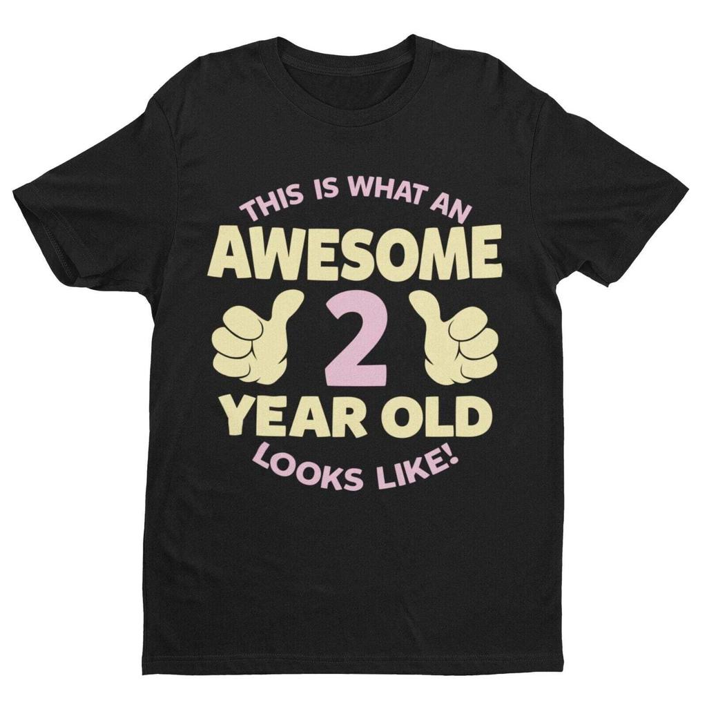 Girls 2nd Birthday T Shirt This Is What An Awesome 2 Year Old Looks Like Gift