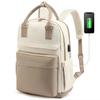 Sac à dos tendance grande capacité pour femmes Sac pour ordinateur portable Sac à main Sac de voyage pour maman Sac d'école