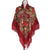 Russia  Ukraine  Xinjiang Ethnic Style  Large-size Women's Shawl  Tassel Scarf  Autumn and Winter Retro Printed Big Scarf