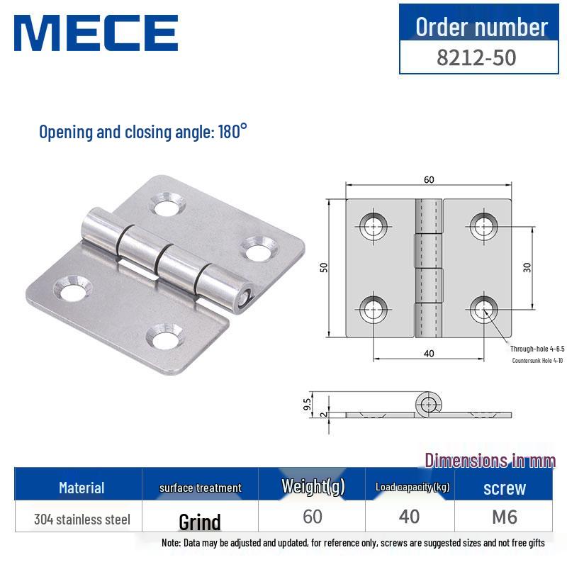 Thickened Stainless Steel Small Hinge for Folding Cabinet, Window, or Wooden Box with Lotus Leaf Design.
