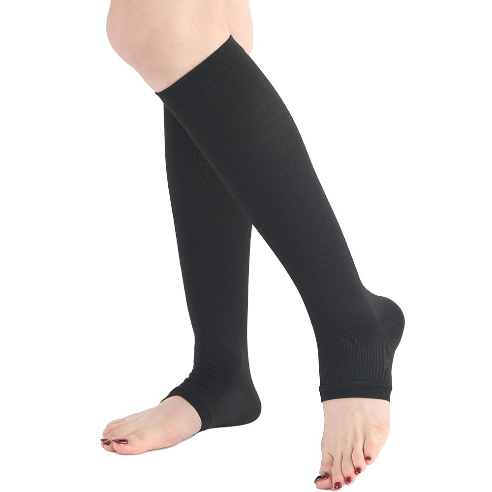 

Фабрика MKY Носки компрессионные охлаждающие MediWalkCool для размеров Градуированные Сильные Спящие Женские Летние, 22-24,5см, Компрессия, Охлаждение, Компрессия, чёрный