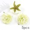 Green Rose Artificial Flowers Heads Silk Fake Flower for Home Room Decor Marriage Wedding Decora DIY Craft Wreath Gift Accessory