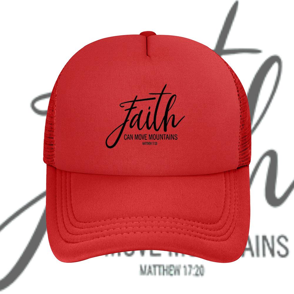 Faith can move mountains biblical verse Baseball Cap Anime Graphic Hats Adult Unisex Women Sports Outdoor
