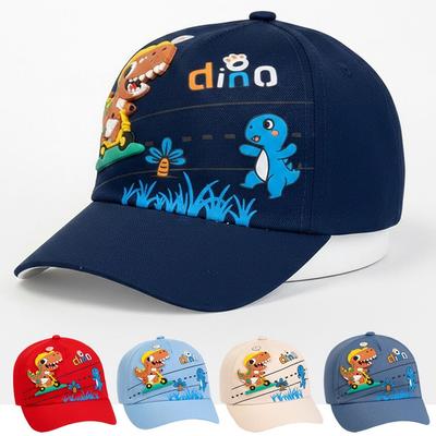 Cute Cartoon Baseball Cap Breathable Outdoor Sun Protection Hat Kids Dinosaur Baseball Cap  Gifts
