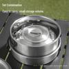 Lantuan 304 Stainless Steel Portable Camping Cookware Set