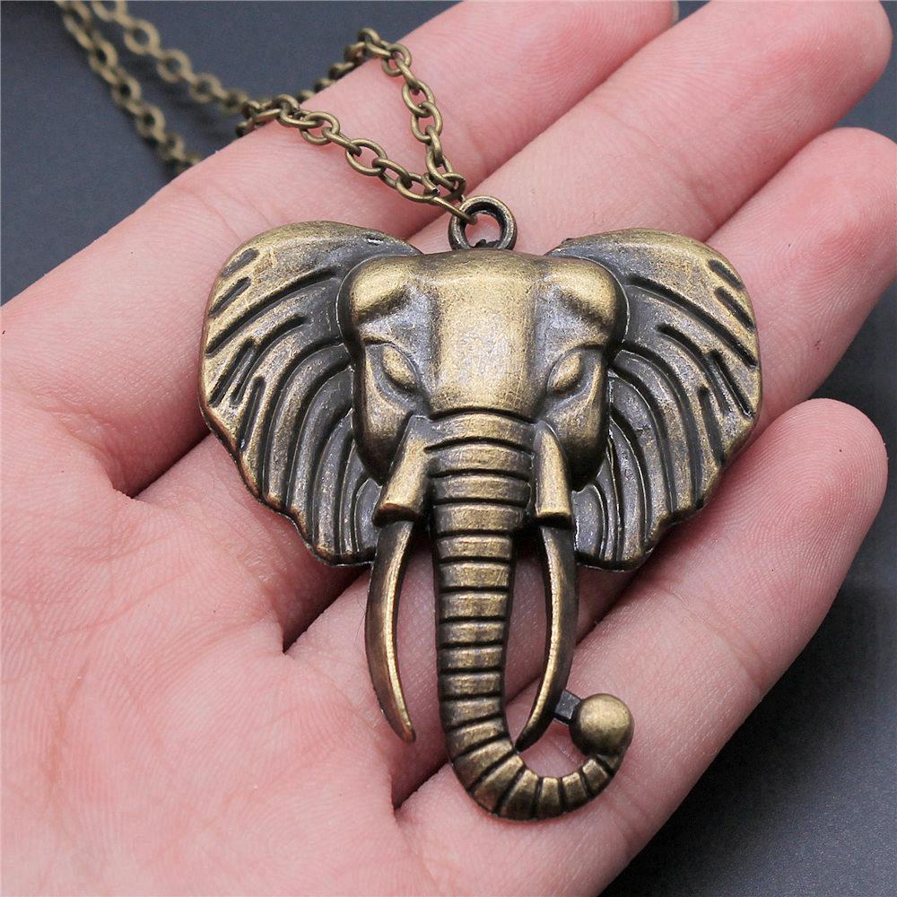 45cm Or 70cm Long Chain Necklace Elephant Kids' Jewelry Materials QN026