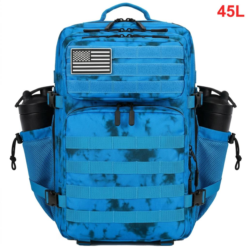 45L Tactical Backpack Men Outdoor Waterproof Sports Travel Gym Hiking Bug Out Bag Military Camping Hunting Survival Rucksack