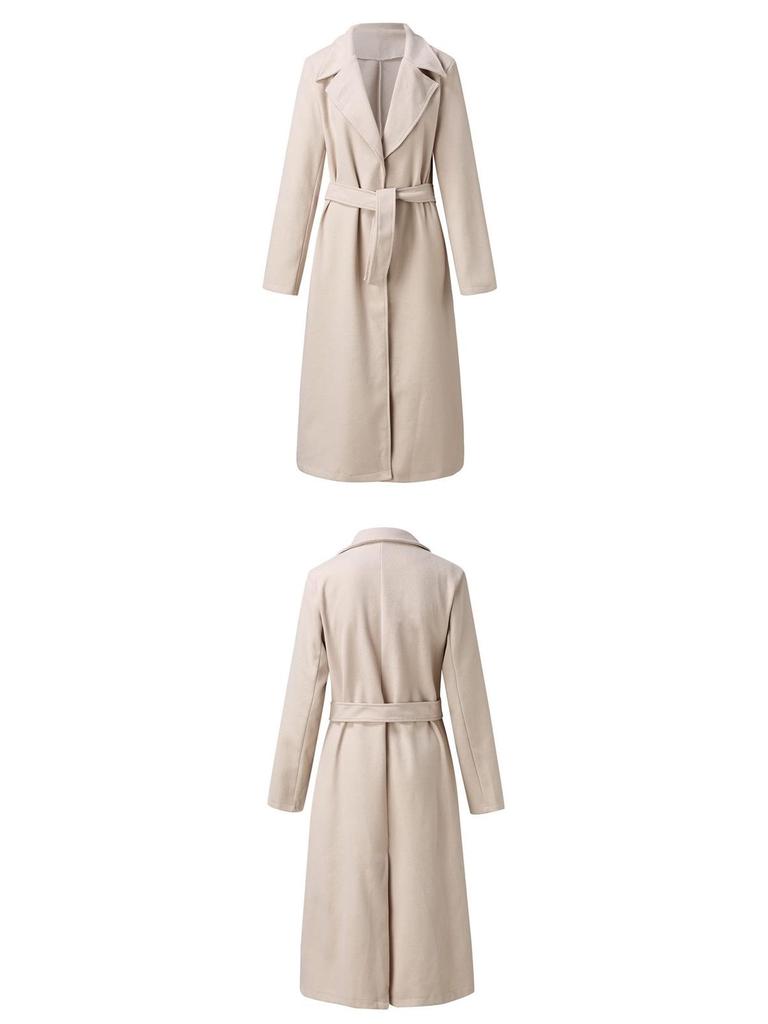 Women's Long-Sleeve Trench Coat
