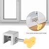 1-5PCS Aluminum Alloy Window Lock Stopper Sliding Window Anti-theft lock Window Sliding Door Baby Kids Child Safety Doors Lock