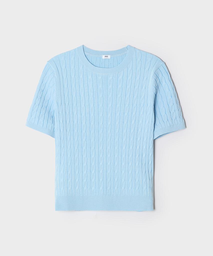 Seupao [Cool] Summer Cable Short Sleeve Knit_Spkwg24G01 (A Type)