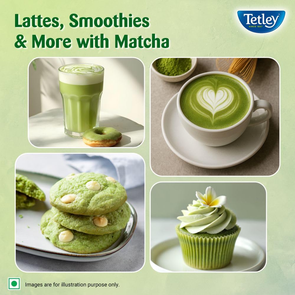 Tetley Japanese Matcha Green Tea Powder 50g Pure Authentic Premium From Japan For Hot Or Cold Drinks Smooth Taste Lattes Smoothies And Recipes