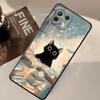 Funda Phone Cover Case for Xiaomi Mi 12 11T 10T 12T Pro 11 12X 13 Lite 14 Cartoon Black Cat